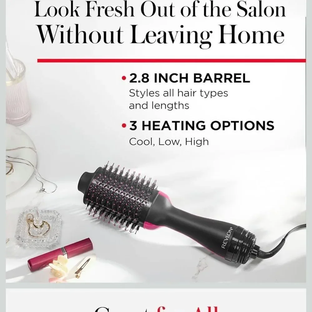 Revlon Black and Pink Hair Dryer Brush